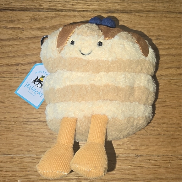 NWT Jellycat Amuseable Fran Pancakes Bag Charm - Picture 1 of 3